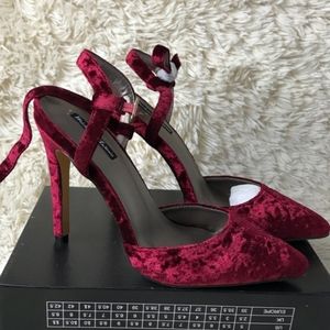 Michael Antonio Red Velvet Heels